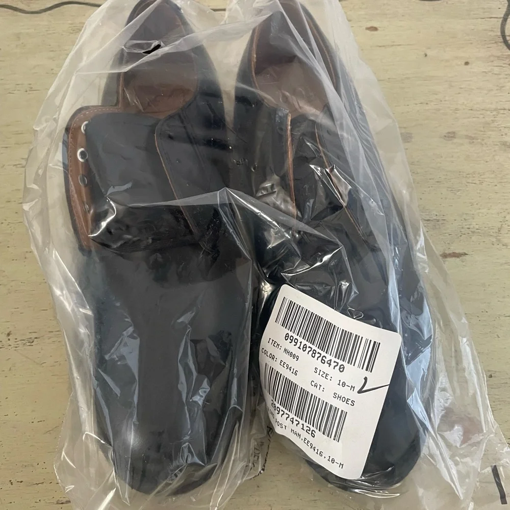 Red Wing® Postman‎ Oxfords (Derbys) in Black Chaparral Size 10 M $310 NH009